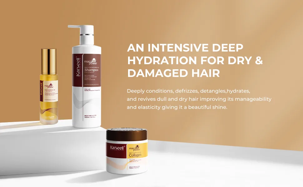 Karseell Kollagen Haar Maske+Haar Shampoo+Arganöl Set