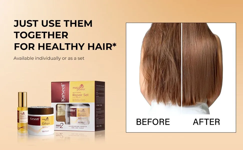 Karseell Kollagen Haarmaske+Haaröl Set