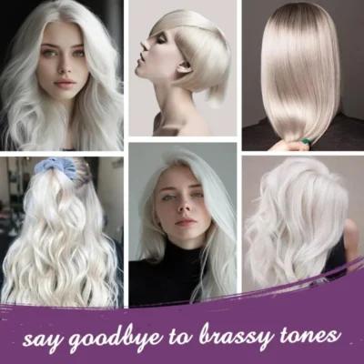 Karseell Lila Haar Maske + Lila Shampoo Set - Lila Haarpflegeset mit Shampoo Bundle